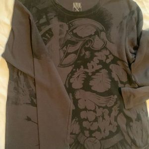 ADX mens long sleeve gray size XL